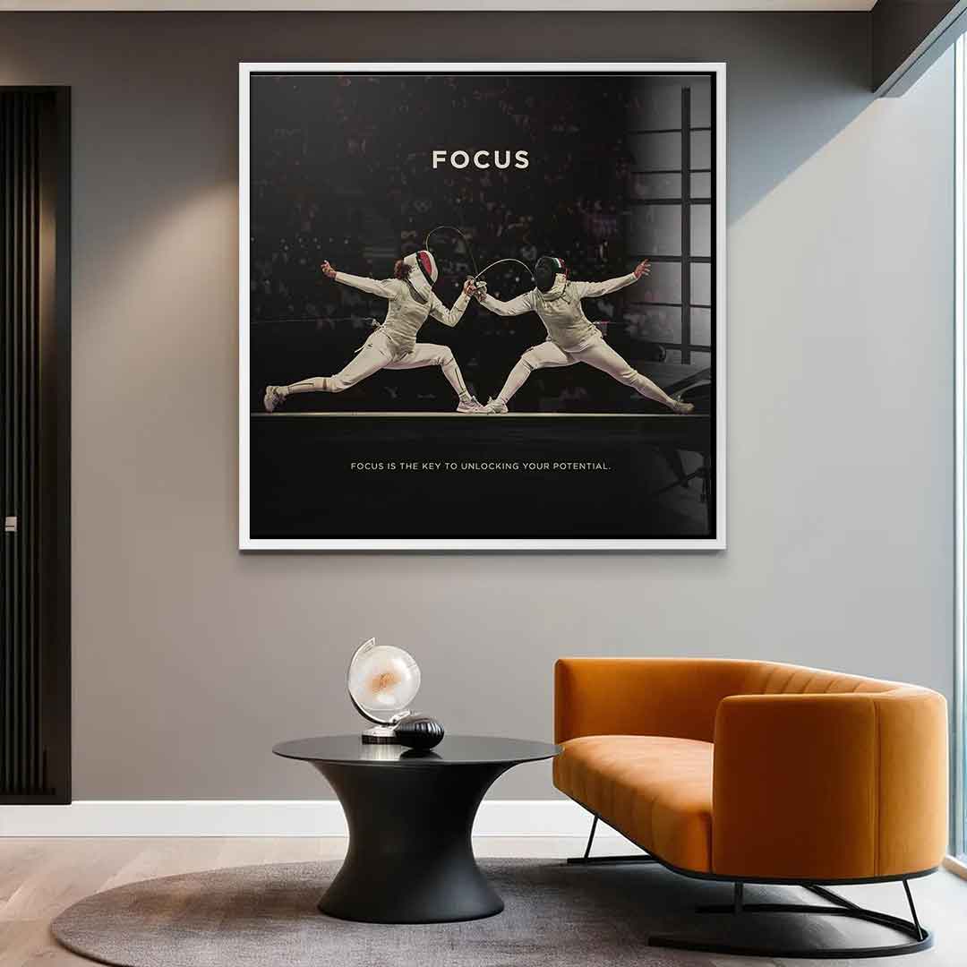 Focus #Fencing - Square Edition - Acrylic Glass