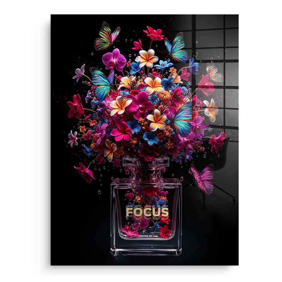 Focus Perfume - Acrylic glass – front