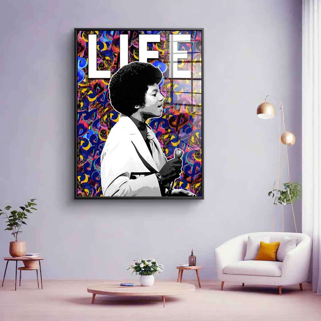 Fund with dollars - Acrylic glass