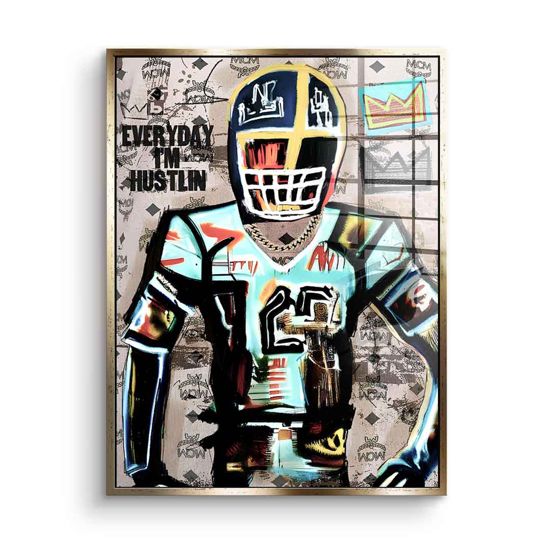 Football Hustlin - Acrylglas