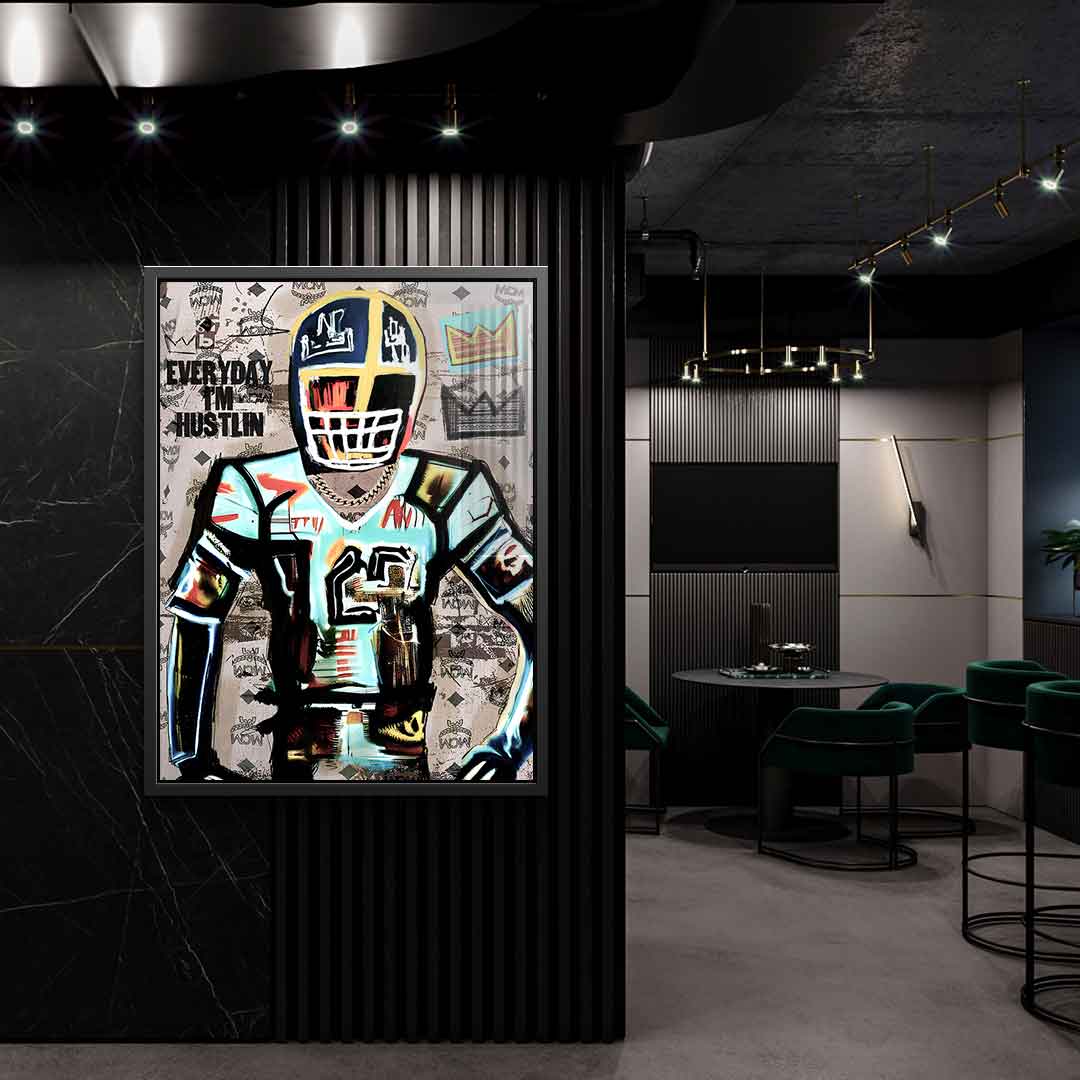 Football Hustlin - Acrylglas