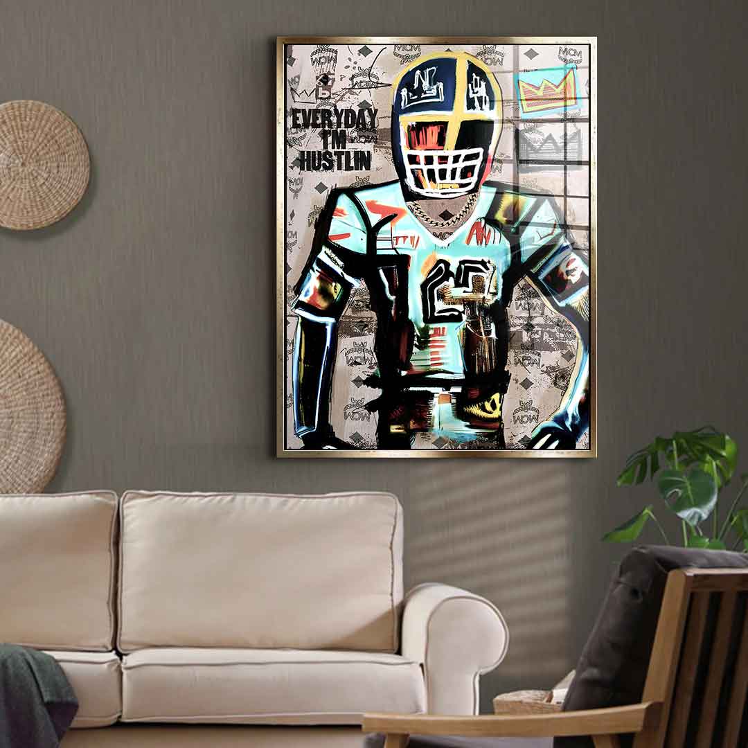Football Hustlin - Acrylglas