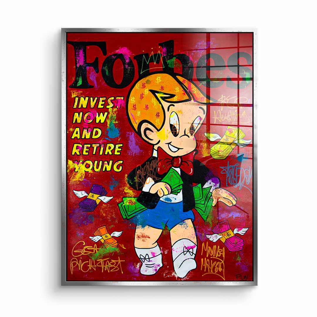 Retire young - Acrylglas