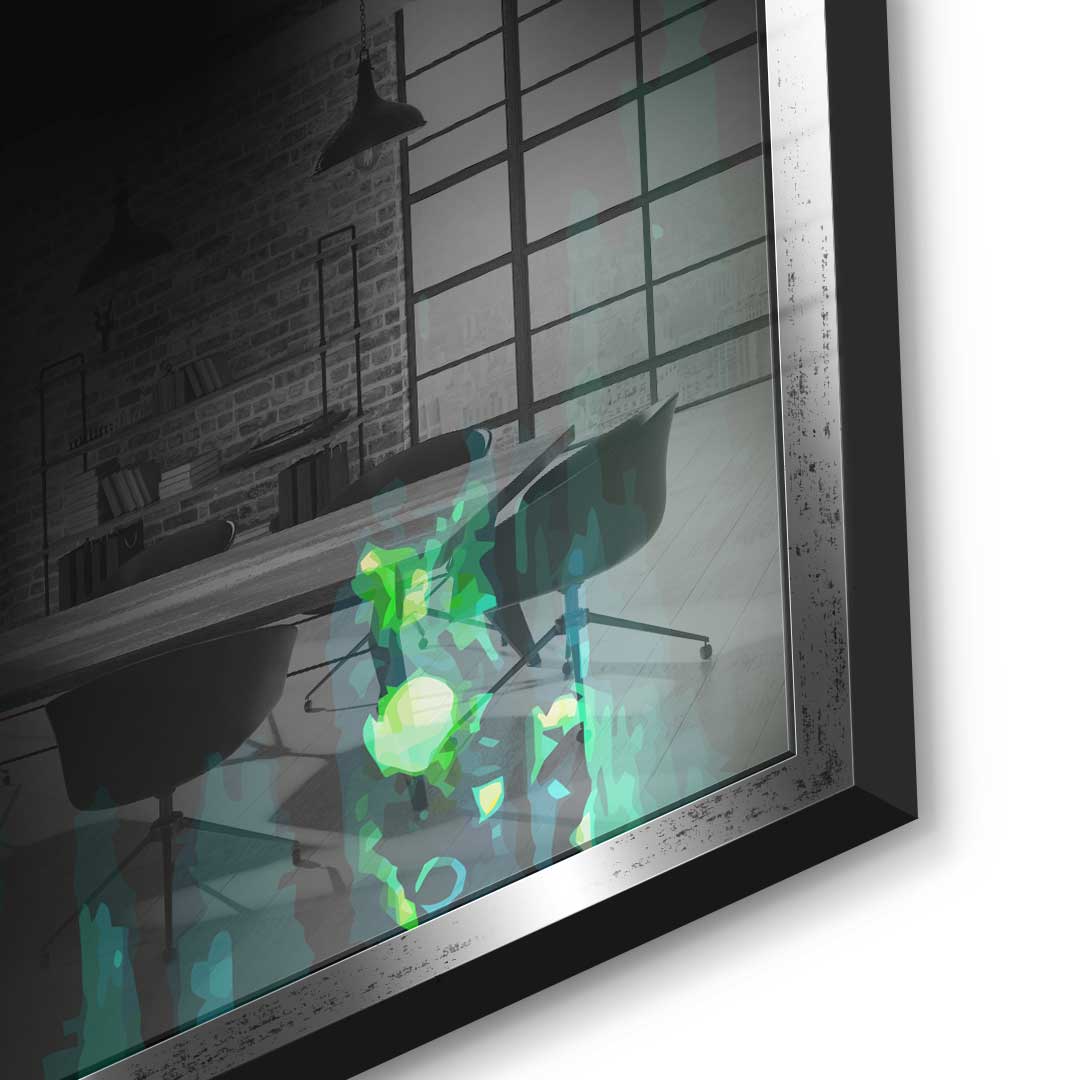 Glowing Bitcoin - Acrylic Glass