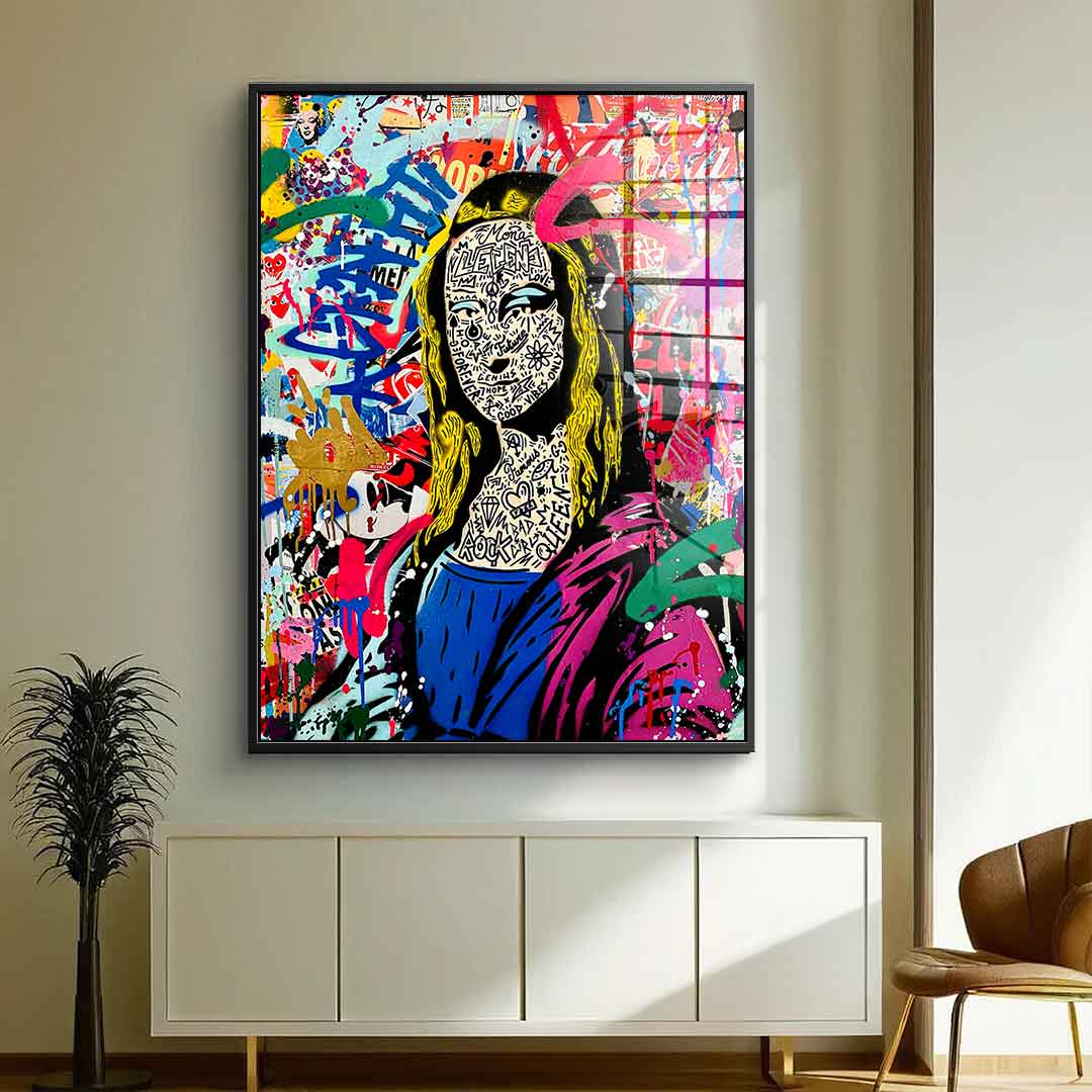 GRAFFITI MONA - Acrylic glass