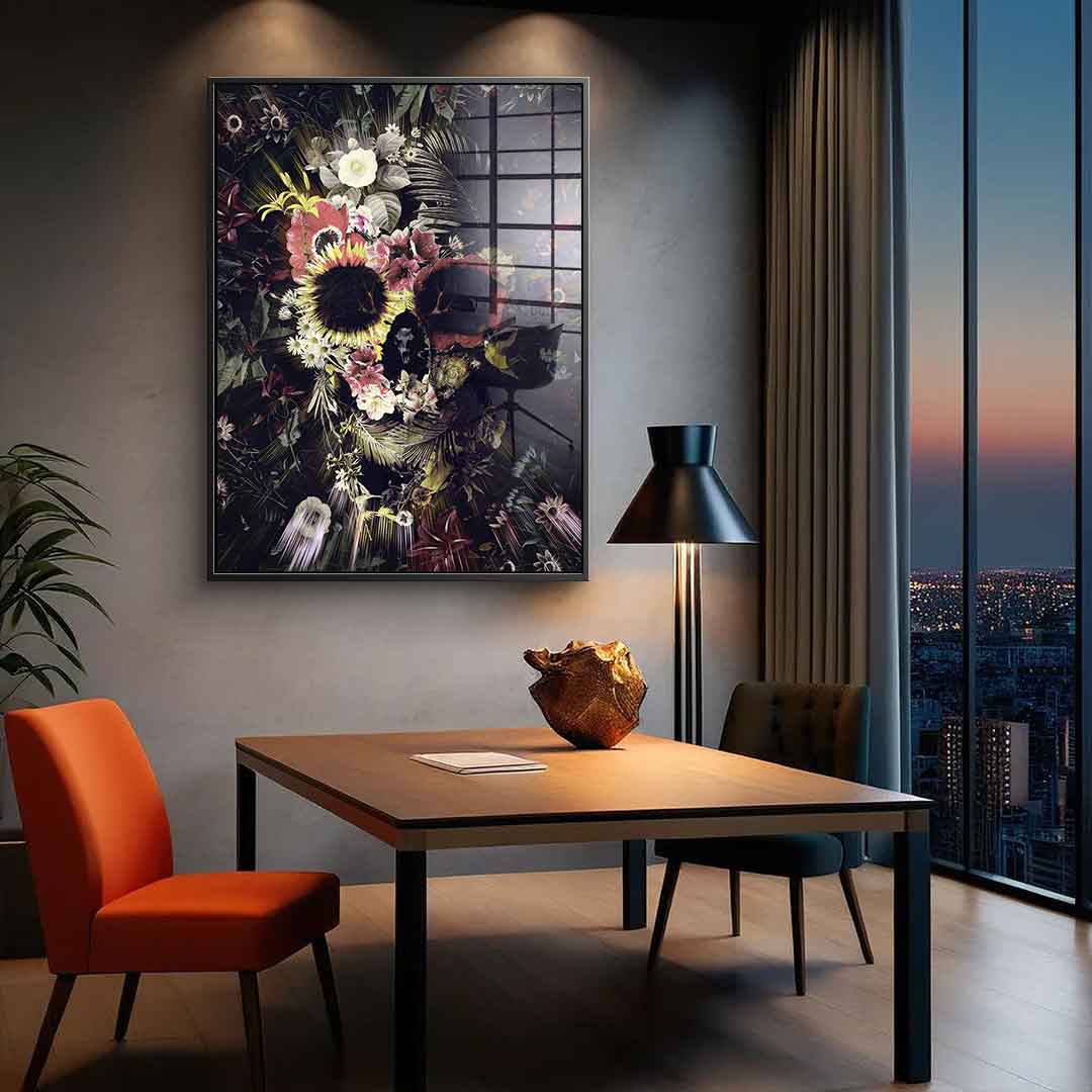 Garden Skull - Acrylglas