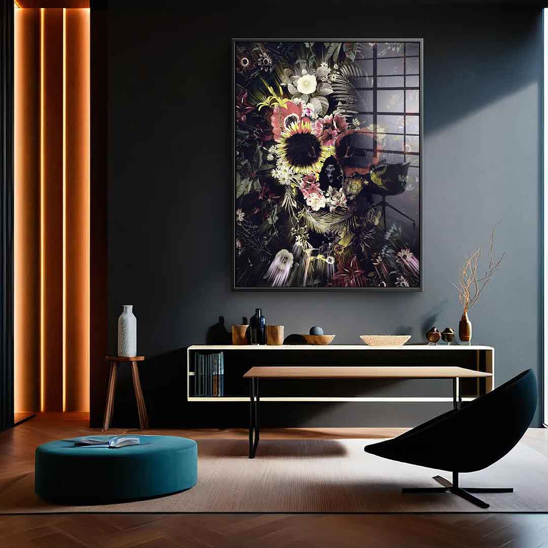 Garden Skull - Acrylic glass