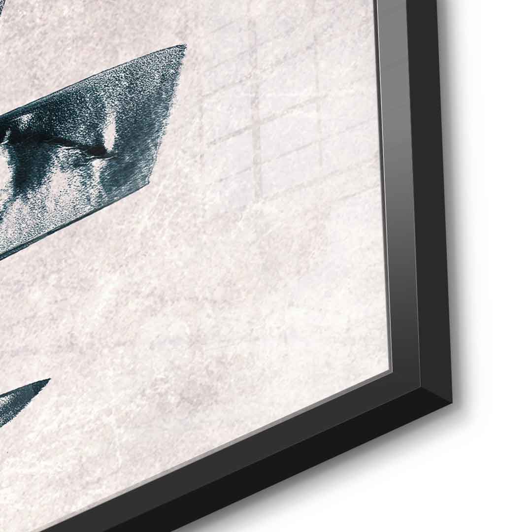 Glitch Skull - Acrylglas