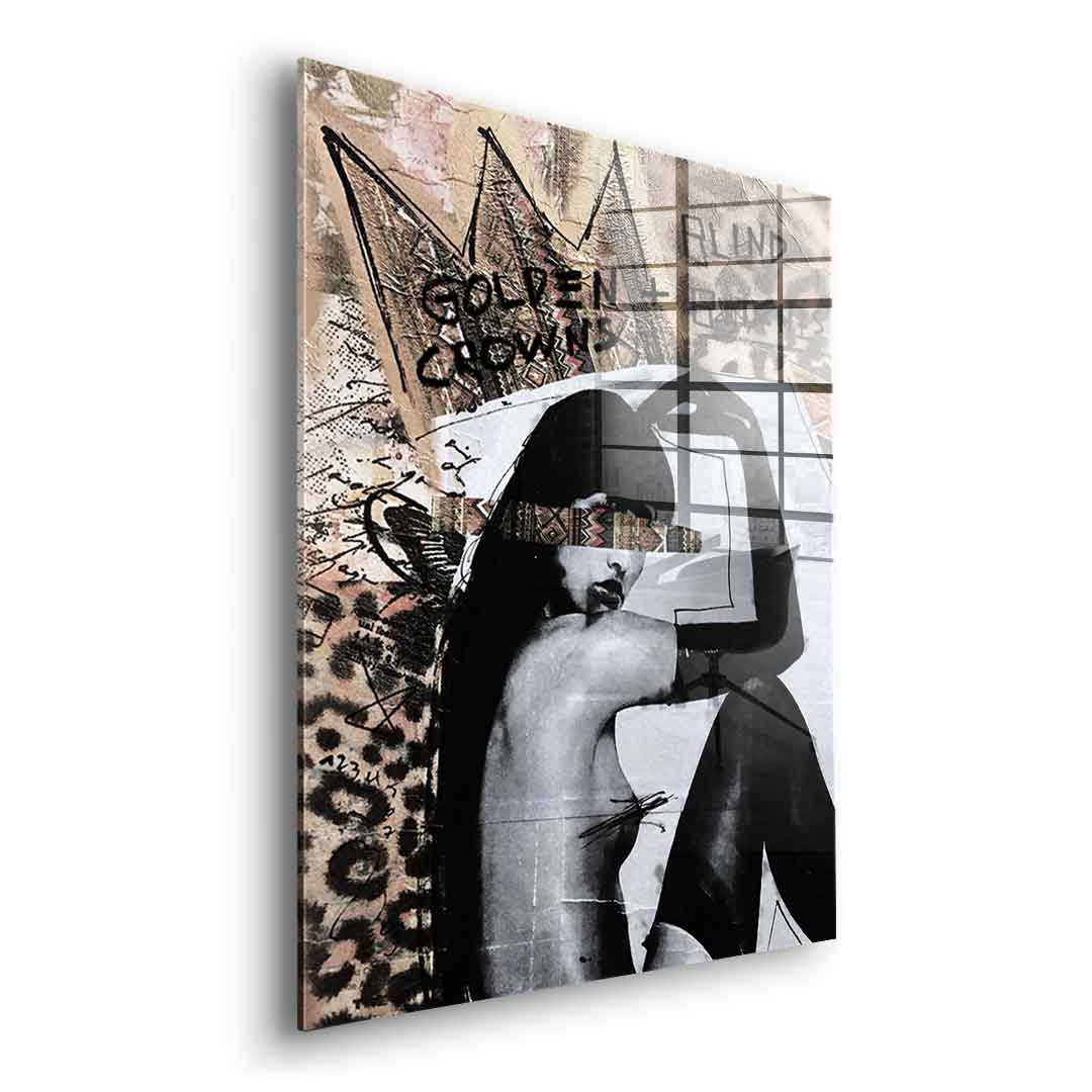 Golden Crown - Acrylic glass