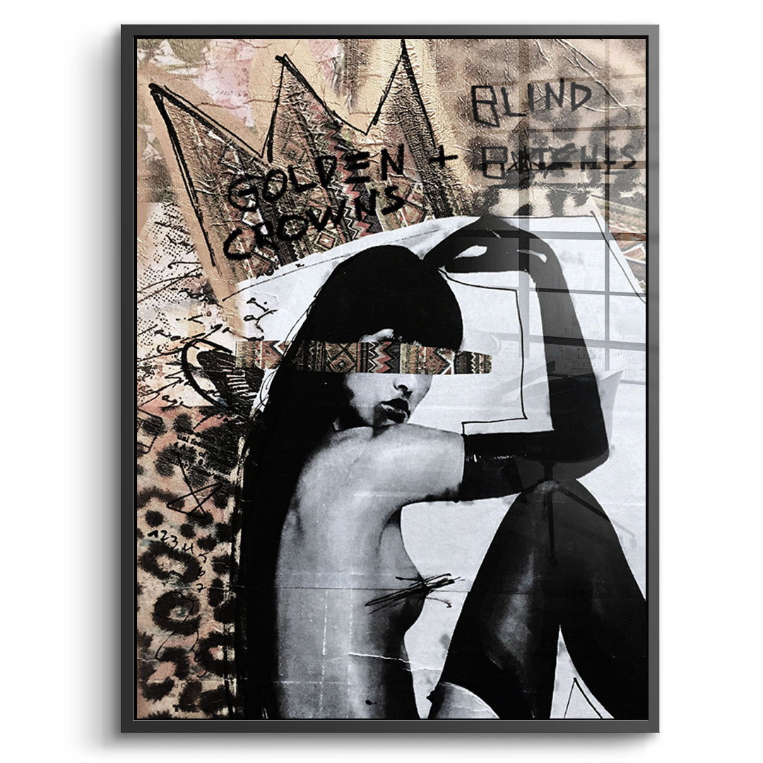 Golden Crown - Acrylic glass