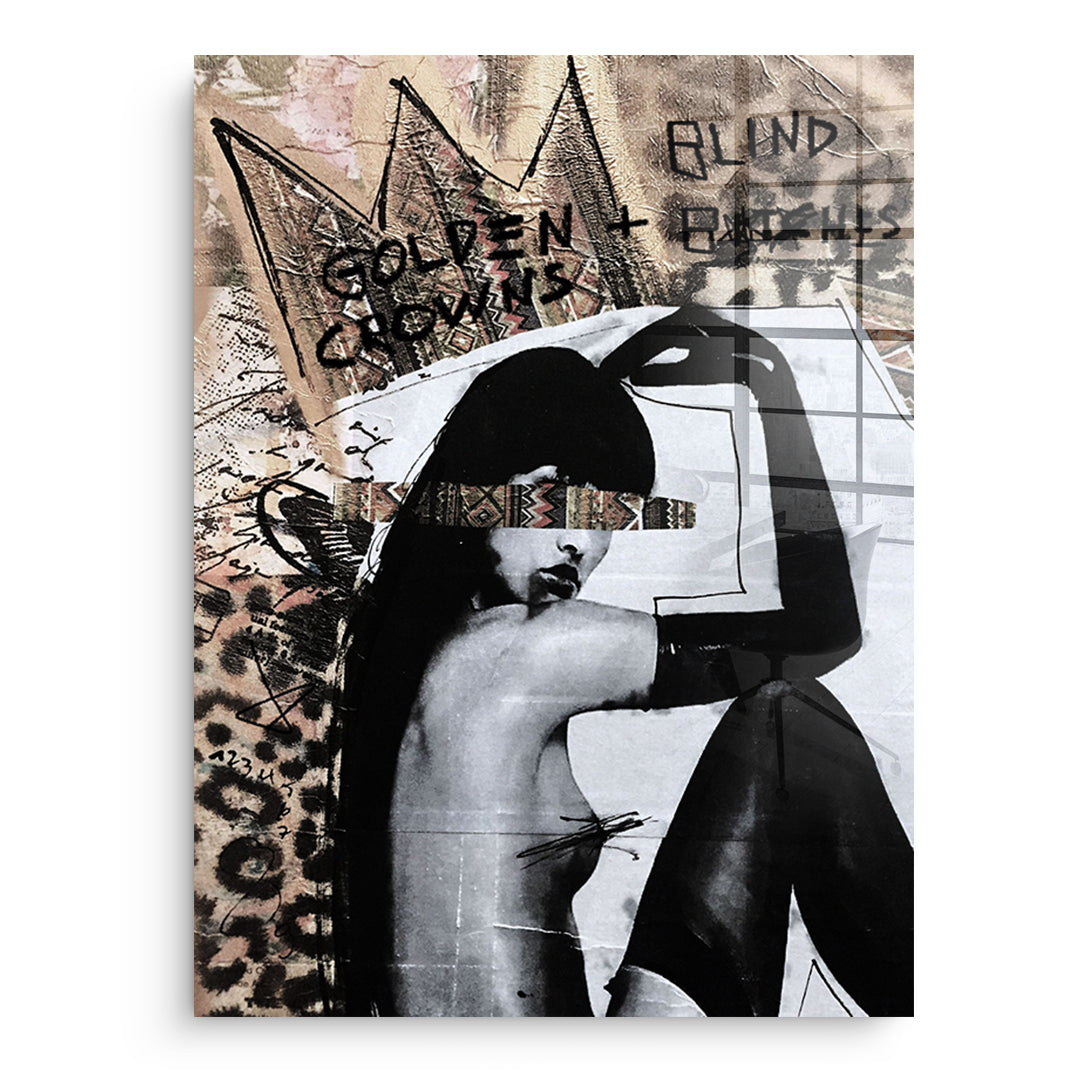 Golden Crown - Acrylic glass