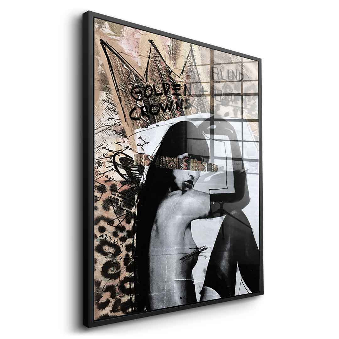 Golden Crown - Acrylic glass