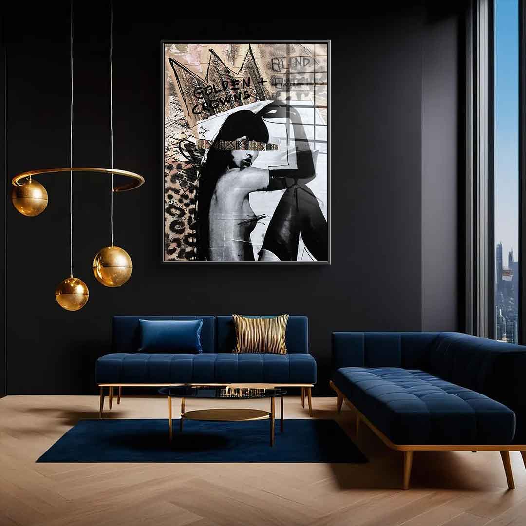 Golden Crown - Acrylic glass