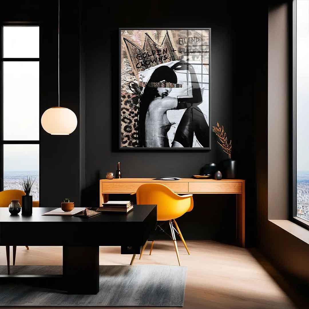 Golden Crown - Acrylic glass