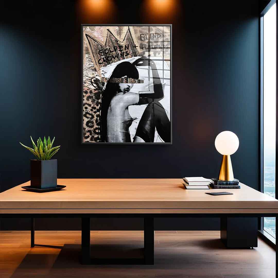 Golden Crown - Acrylic glass