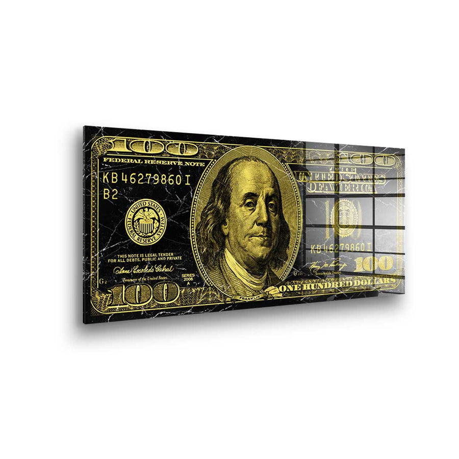 Złoty Dolar - szkło akrylowe