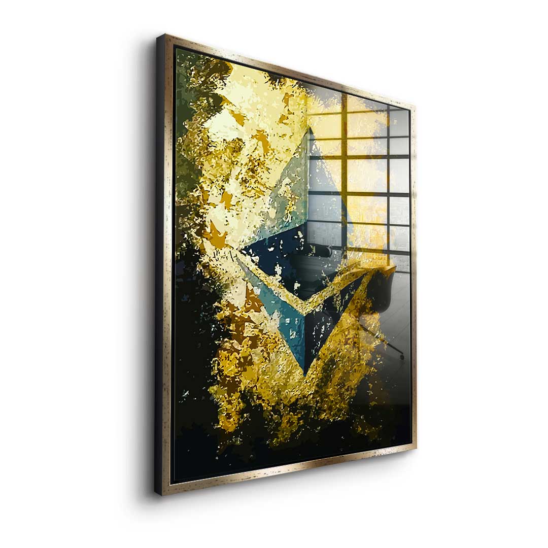 Golden Ethereum - Acrylglas
