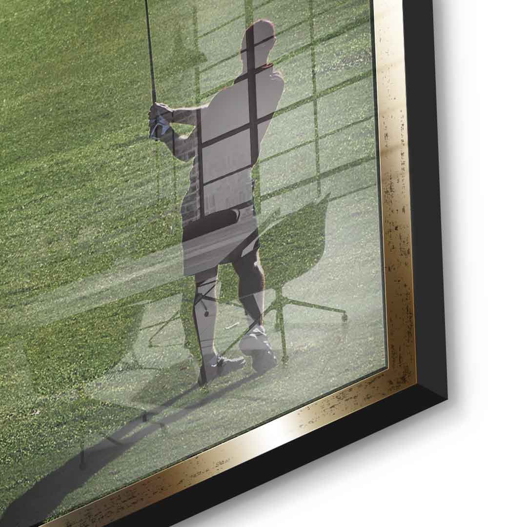 Chasing Greatness #Golf V2 - Quadrat Edition - Acrylglasbild