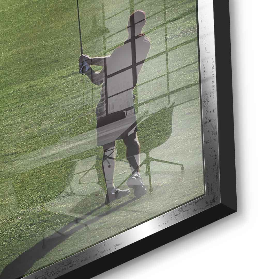 Chasing Greatness #Golf V2 - Square Edition - Acrylic Glass Print