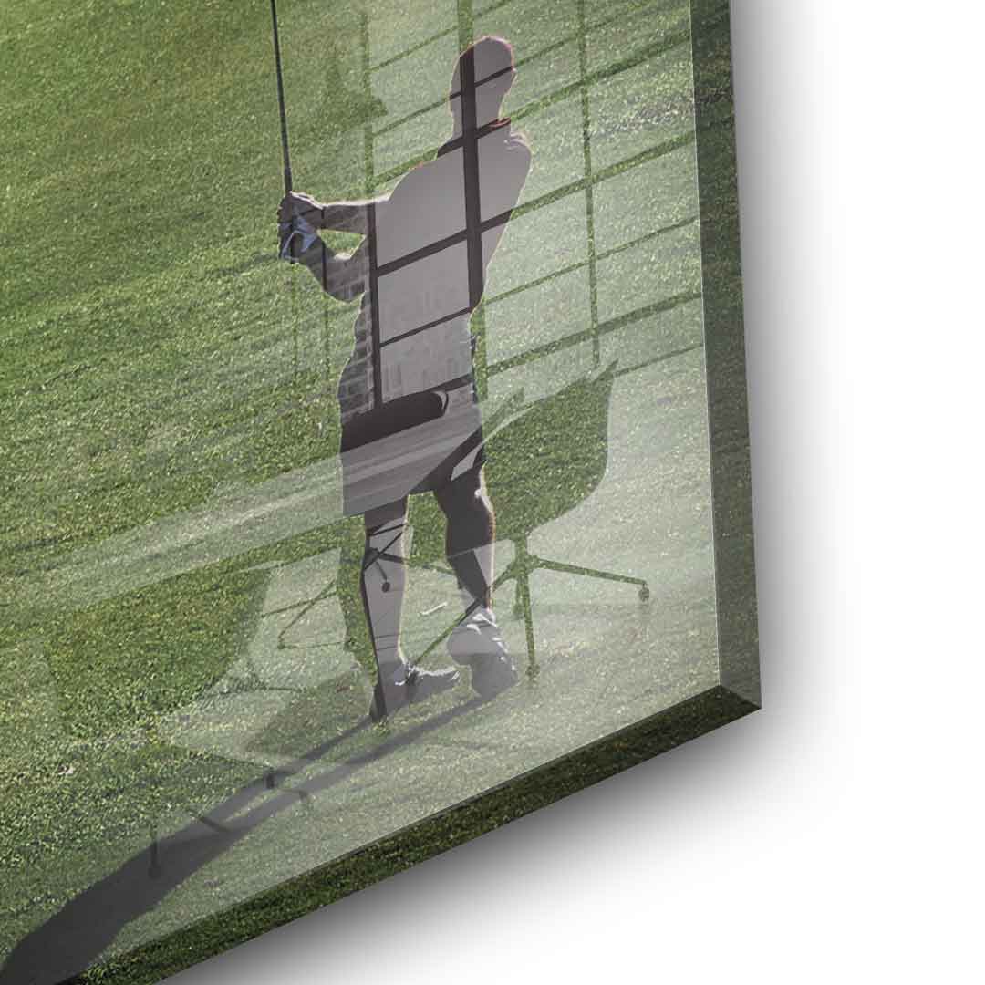 Chasing Greatness #Golf V2 - Square Edition - Acrylic Glass Print
