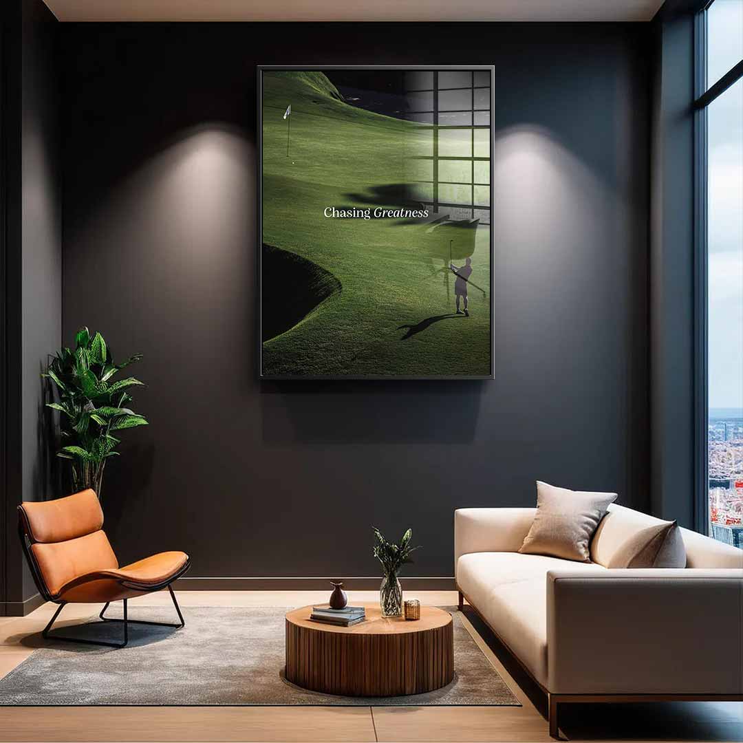 Chasing Greatness #Golf V2 - Acrylglas