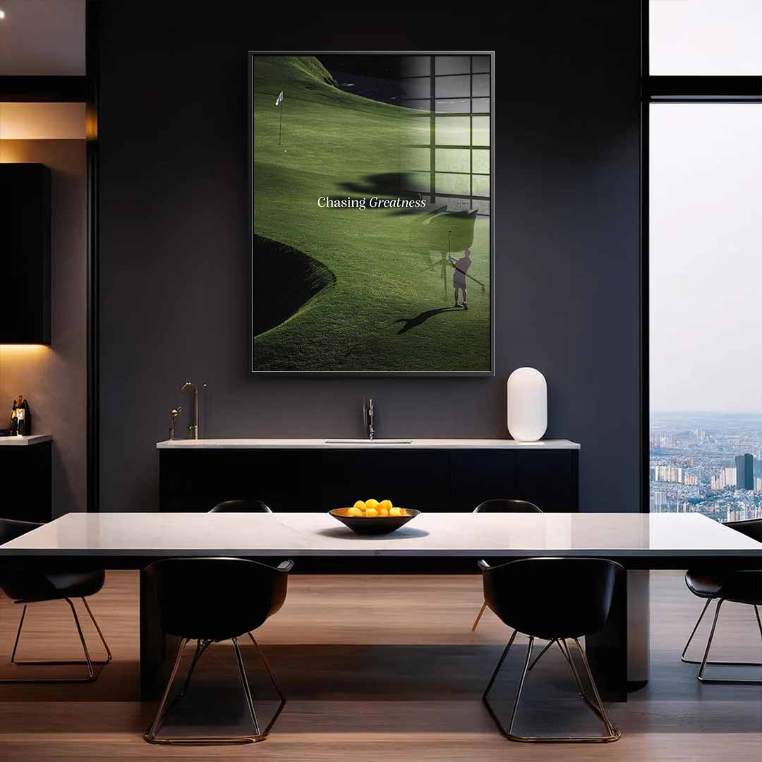 Chasing Greatness #Golf V2 - Acrylglas