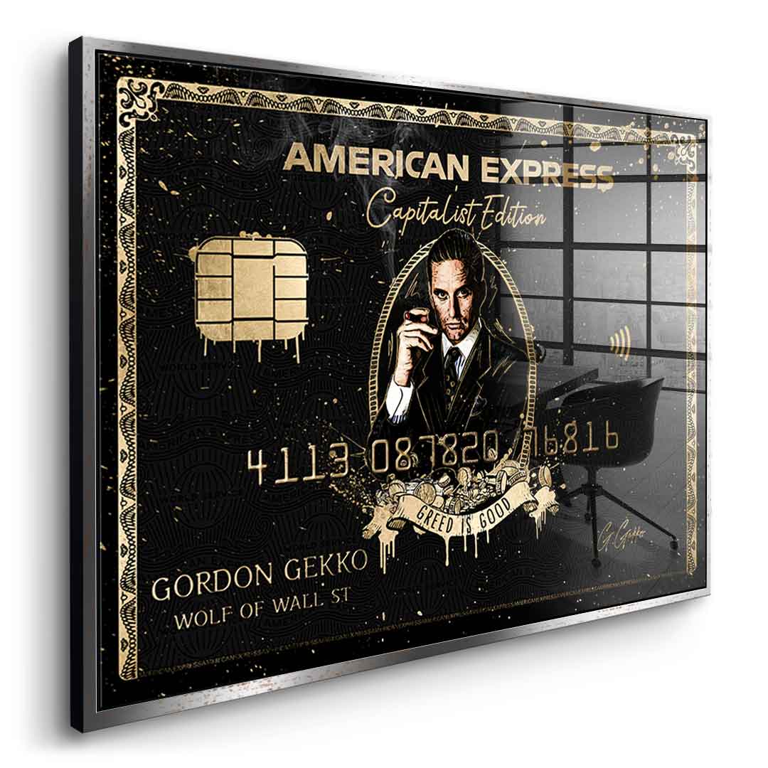 Royal American Express - Gordon Gekko - Acrylic glass