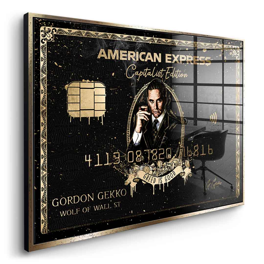 Royal American Express - Gordon Gekko - Acrylglas