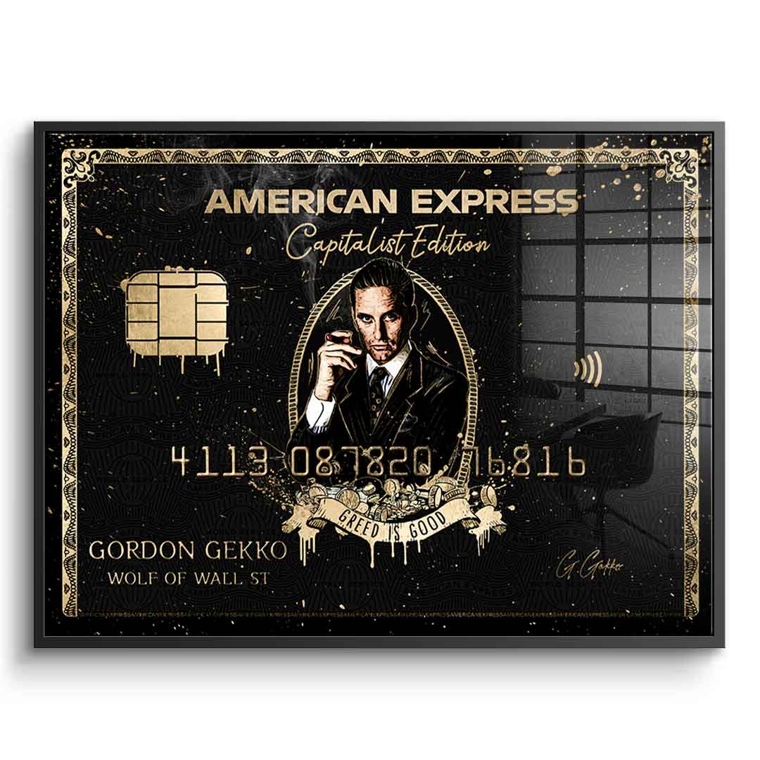 Royal American Express - Gordon Gekko - Acrylglas