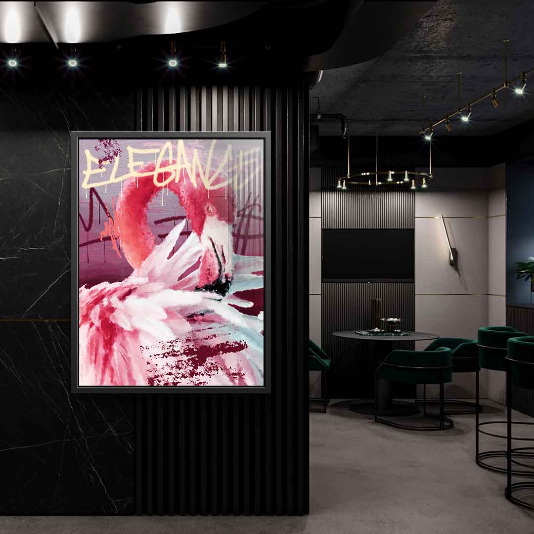 Flamingo Elegance - Acrylic glass