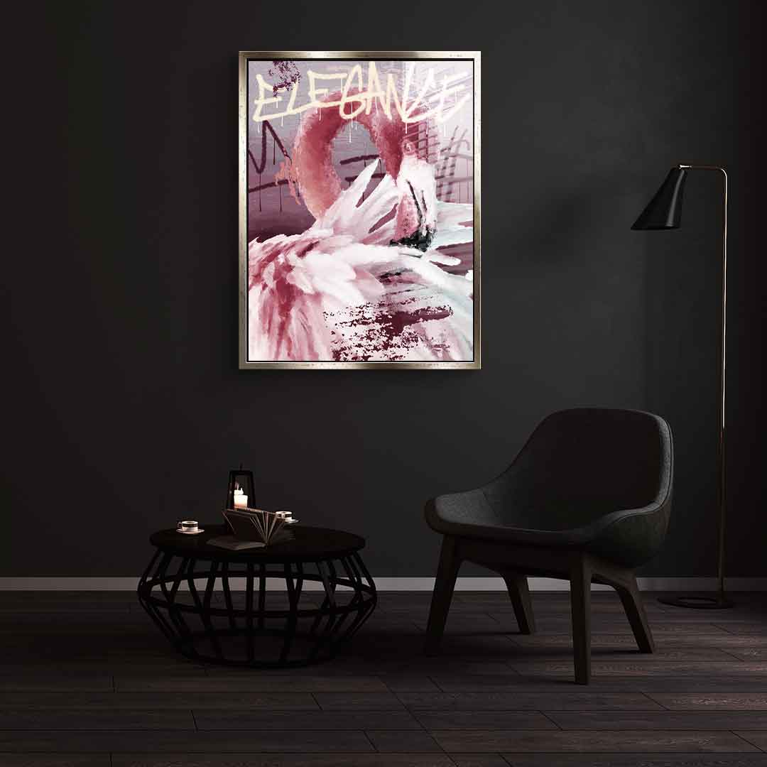 Flamingo Elegance - Acrylic glass