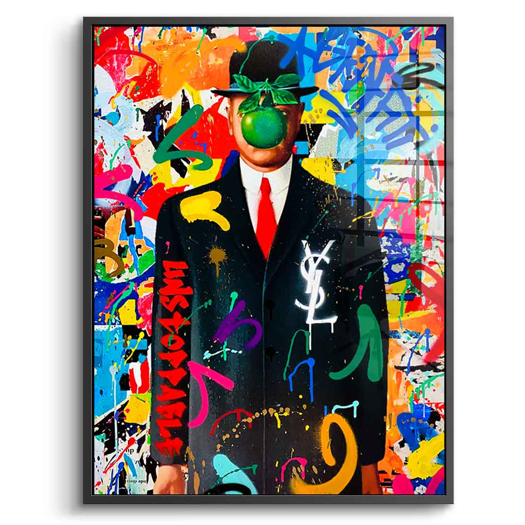 Graffiti Magritte - Acrylic glass