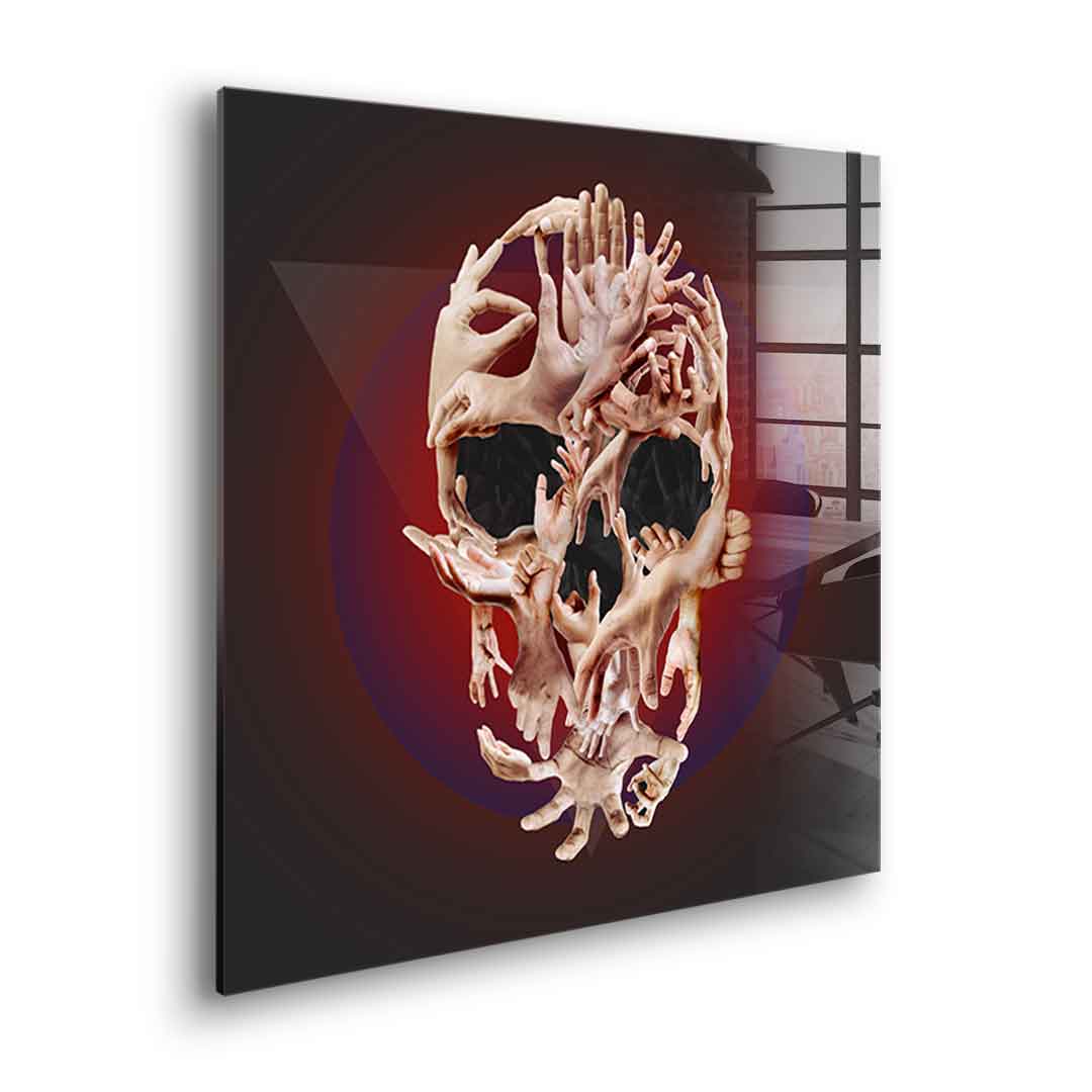 Hands Skull - Acrylic glass