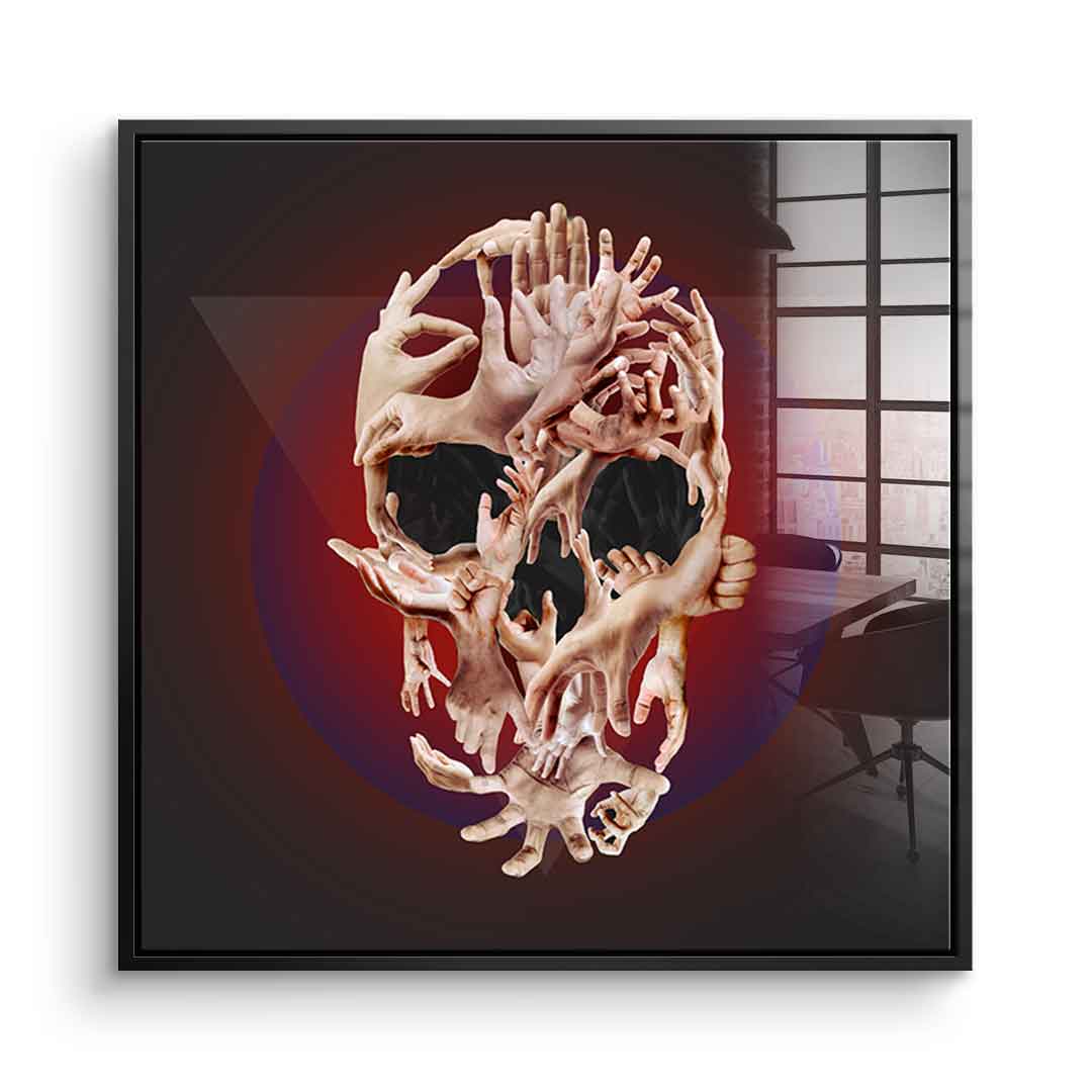 Hands Skull - Acrylic glass