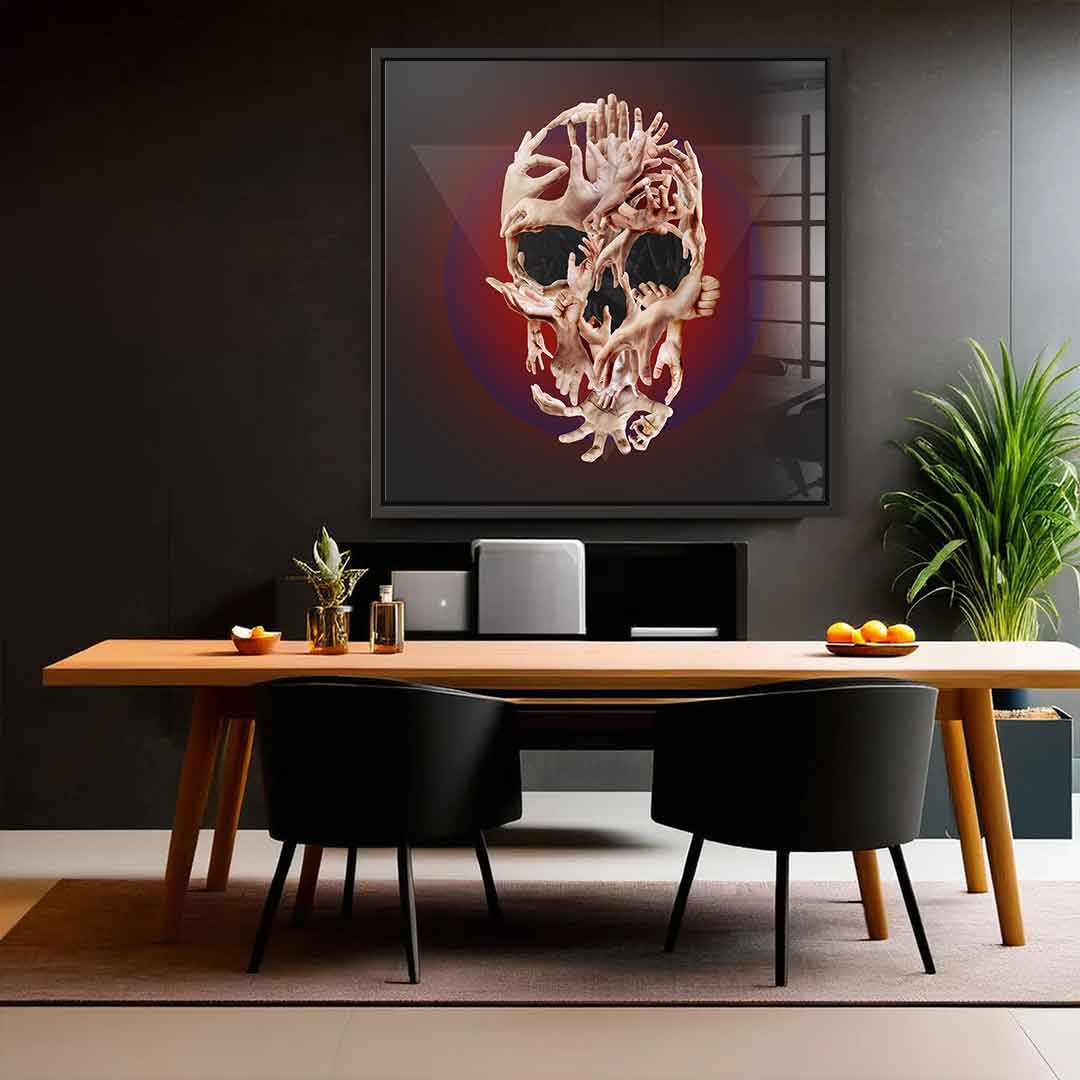 Hands Skull - Acrylic glass