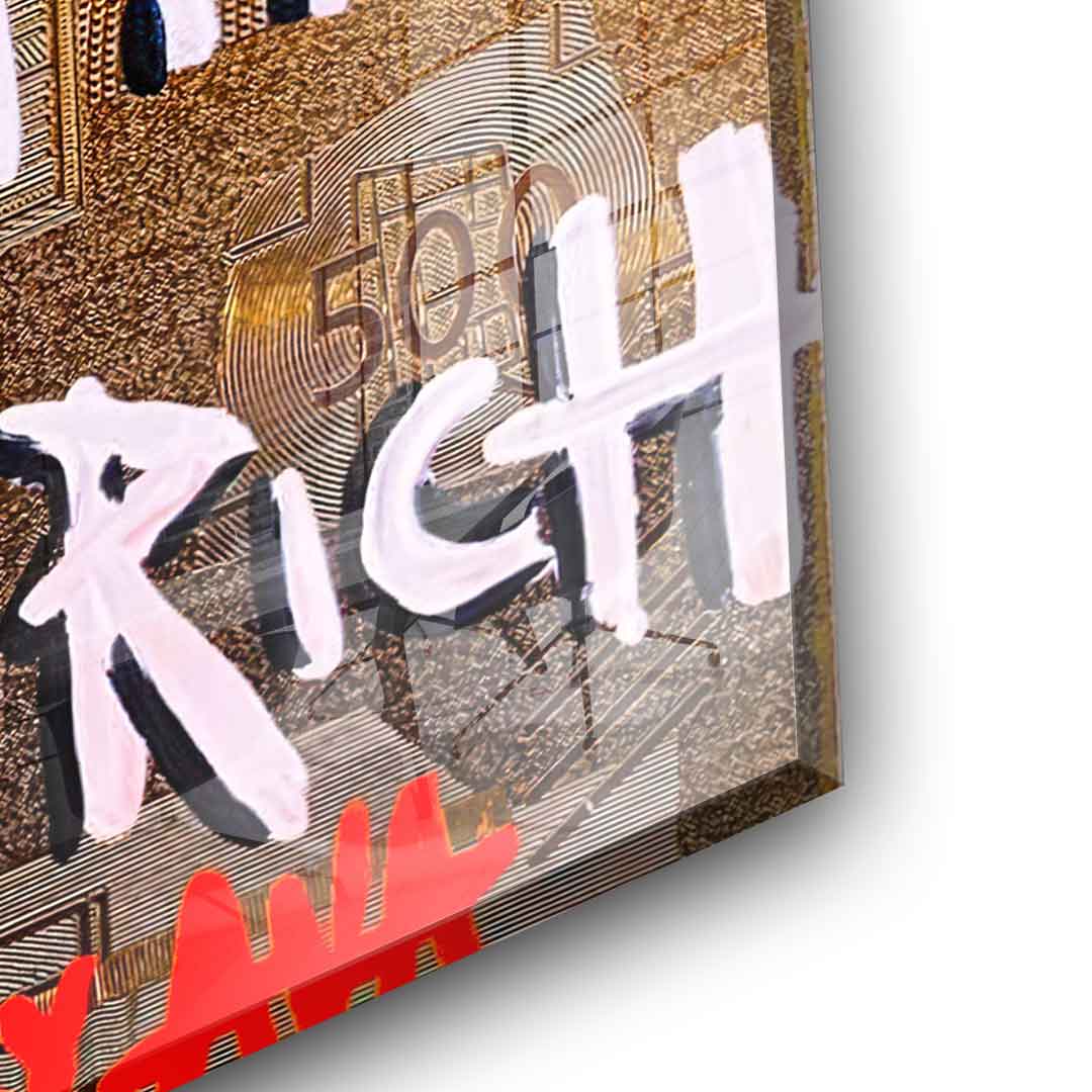 Happy Is The New Rich - Acrylglas