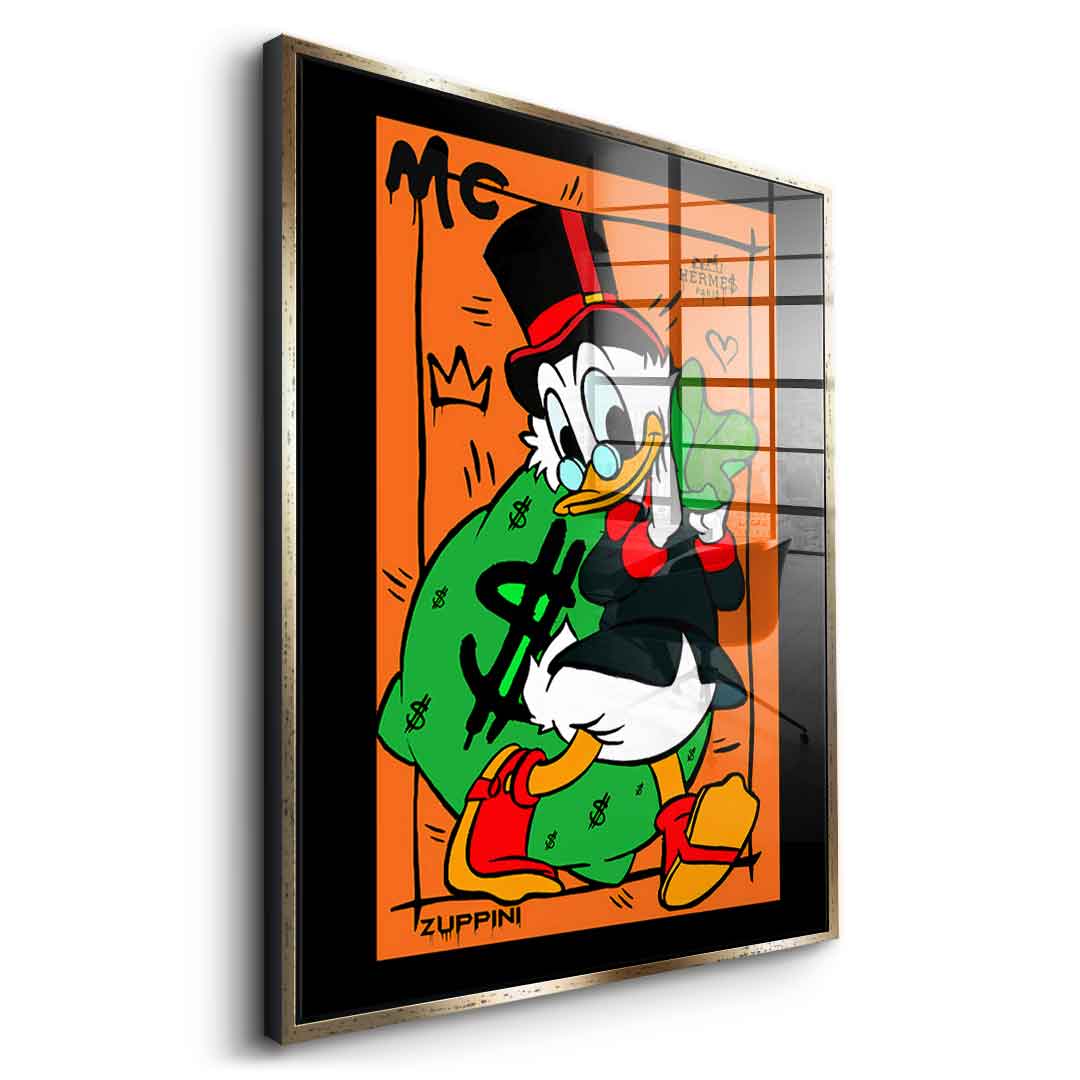 Happy Scrooge - acrylic glass