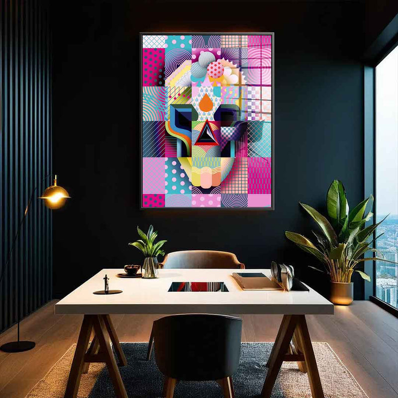 Happy Skull - Acrylglas