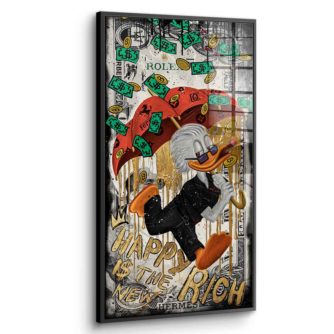 Happy is the new Rich - acrylic glass