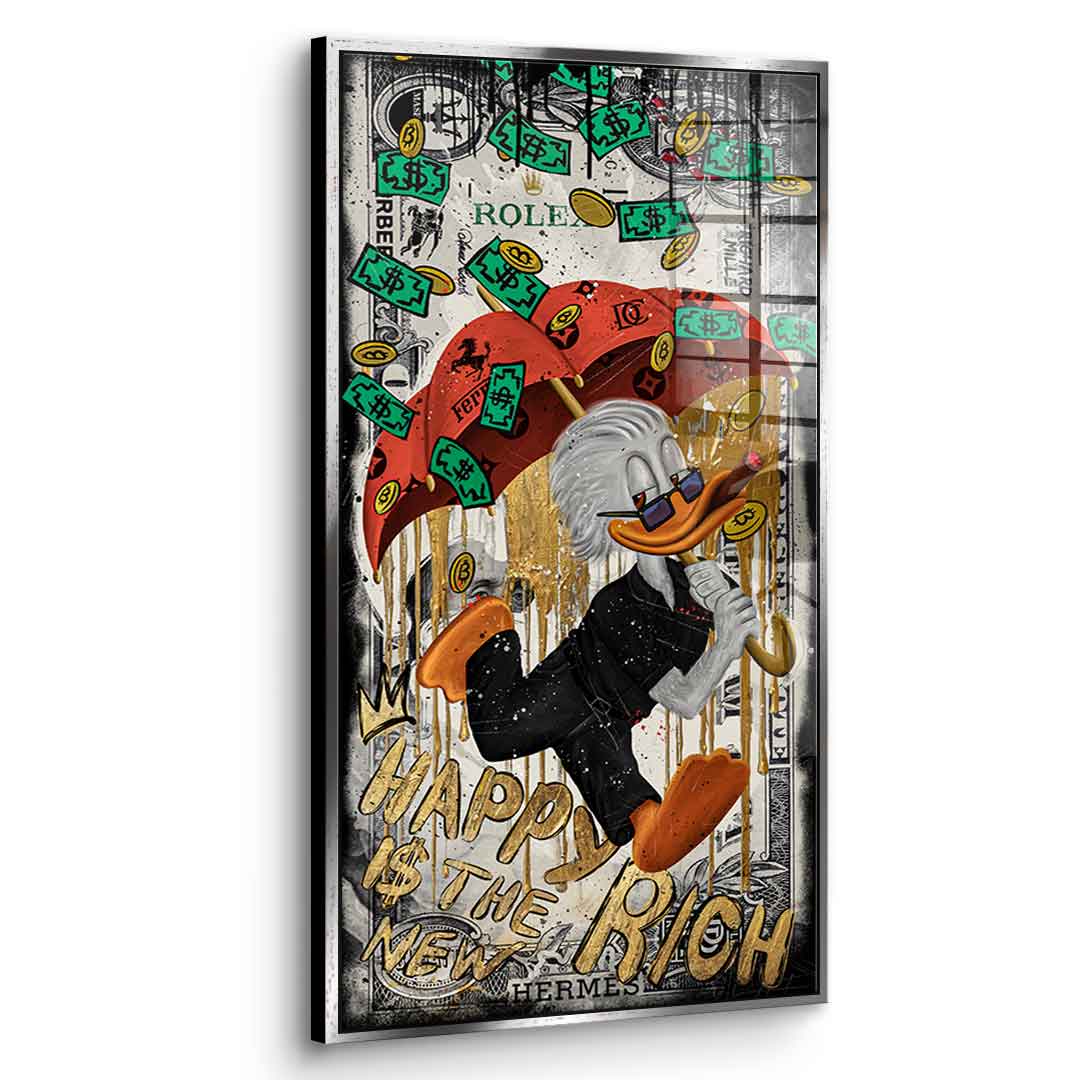 Happy is the new Rich - Acrylic glass