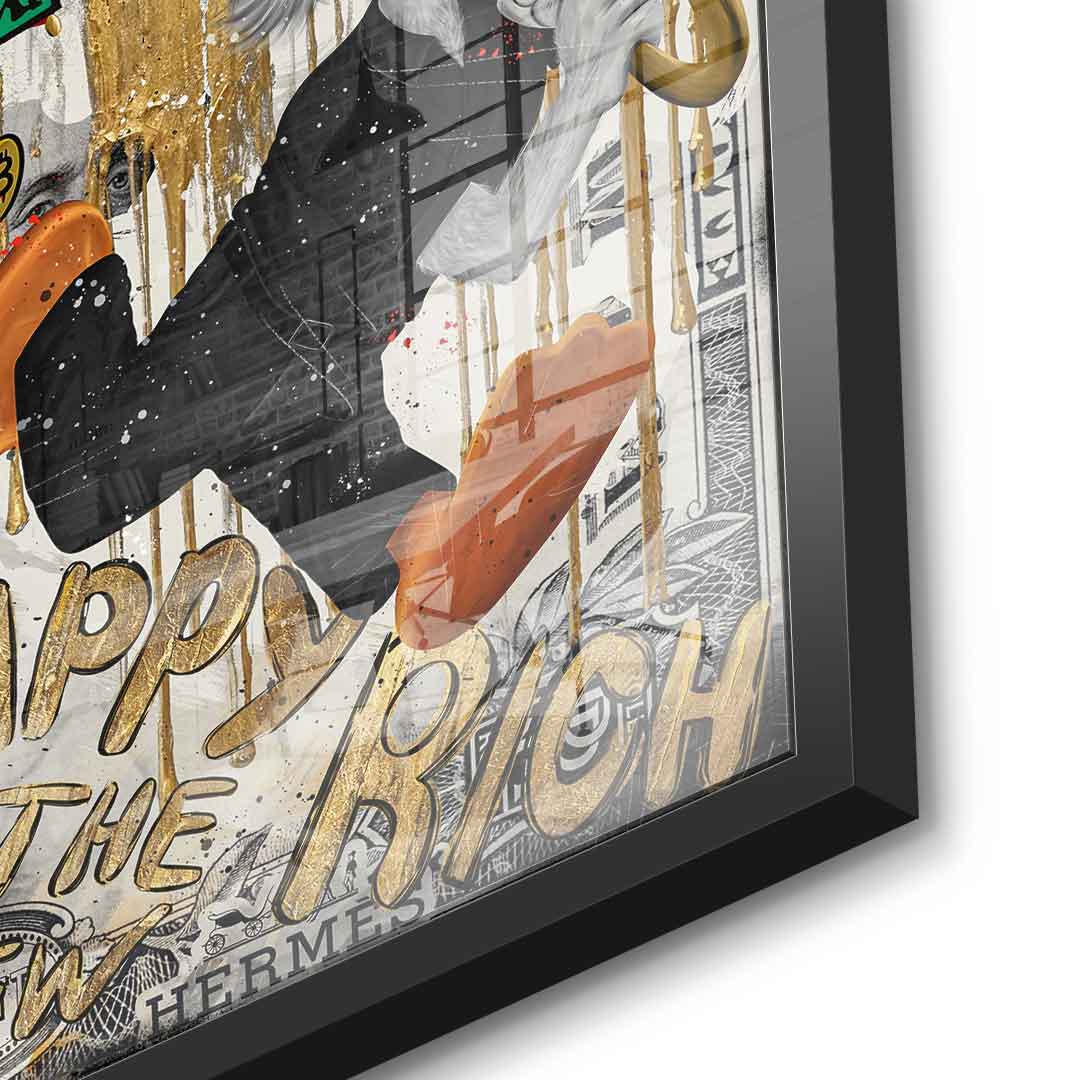 Happy is the new Rich - acrylic glass