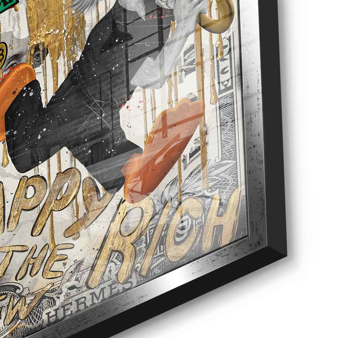 Happy is the new Rich - Acrylic glass