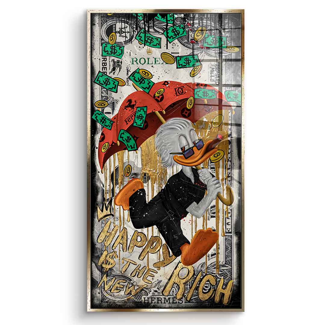 Happy is the new Rich - Acrylic glass