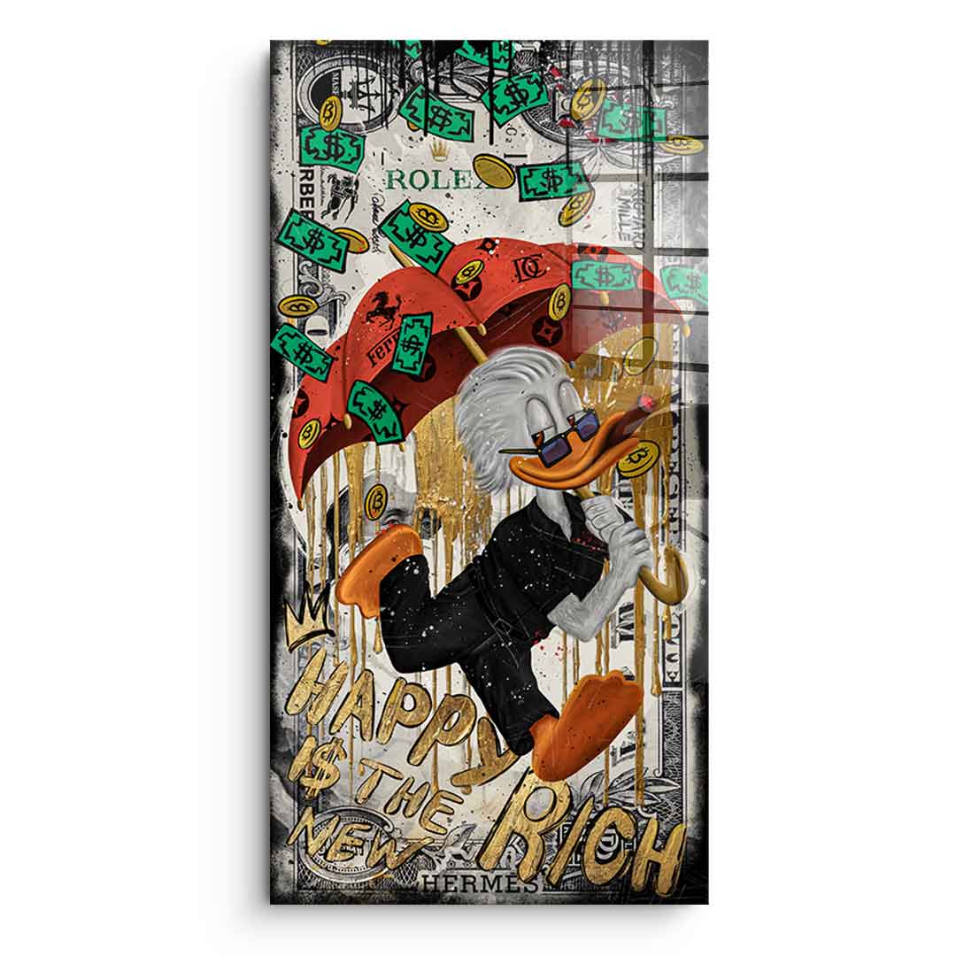 Happy is the new Rich - Acrylic glass