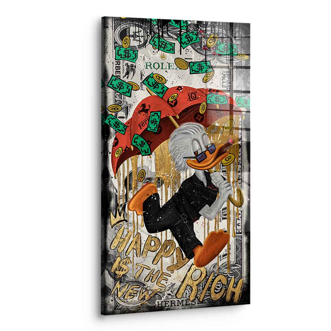 Happy is the new Rich - Acrylic glass