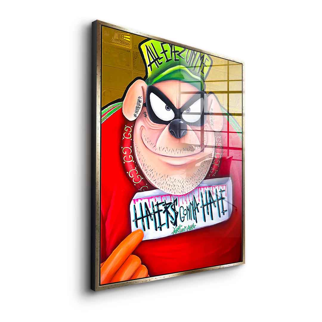 Haters gonna hate - Acrylic glass