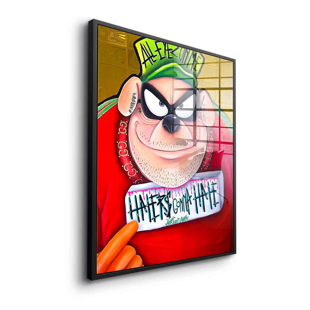 Haters gonna hate - Acrylic glass