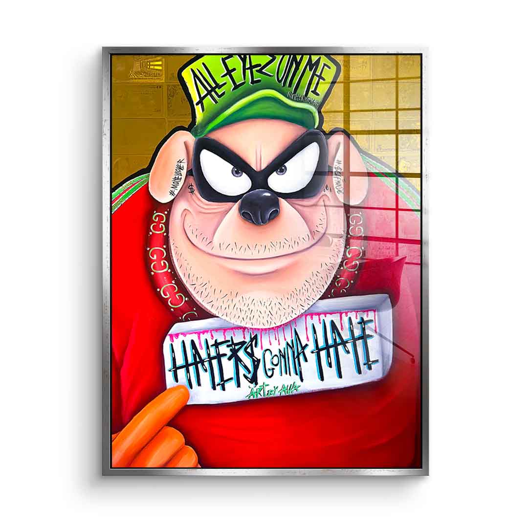 Haters gonna hate - Acrylic glass