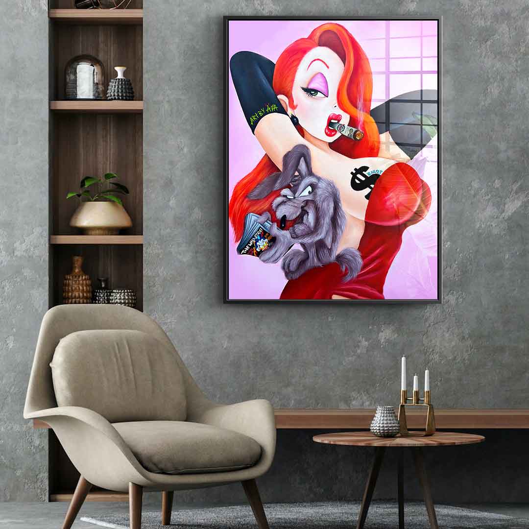 Posing Jessica Rabbit - Acrylglas