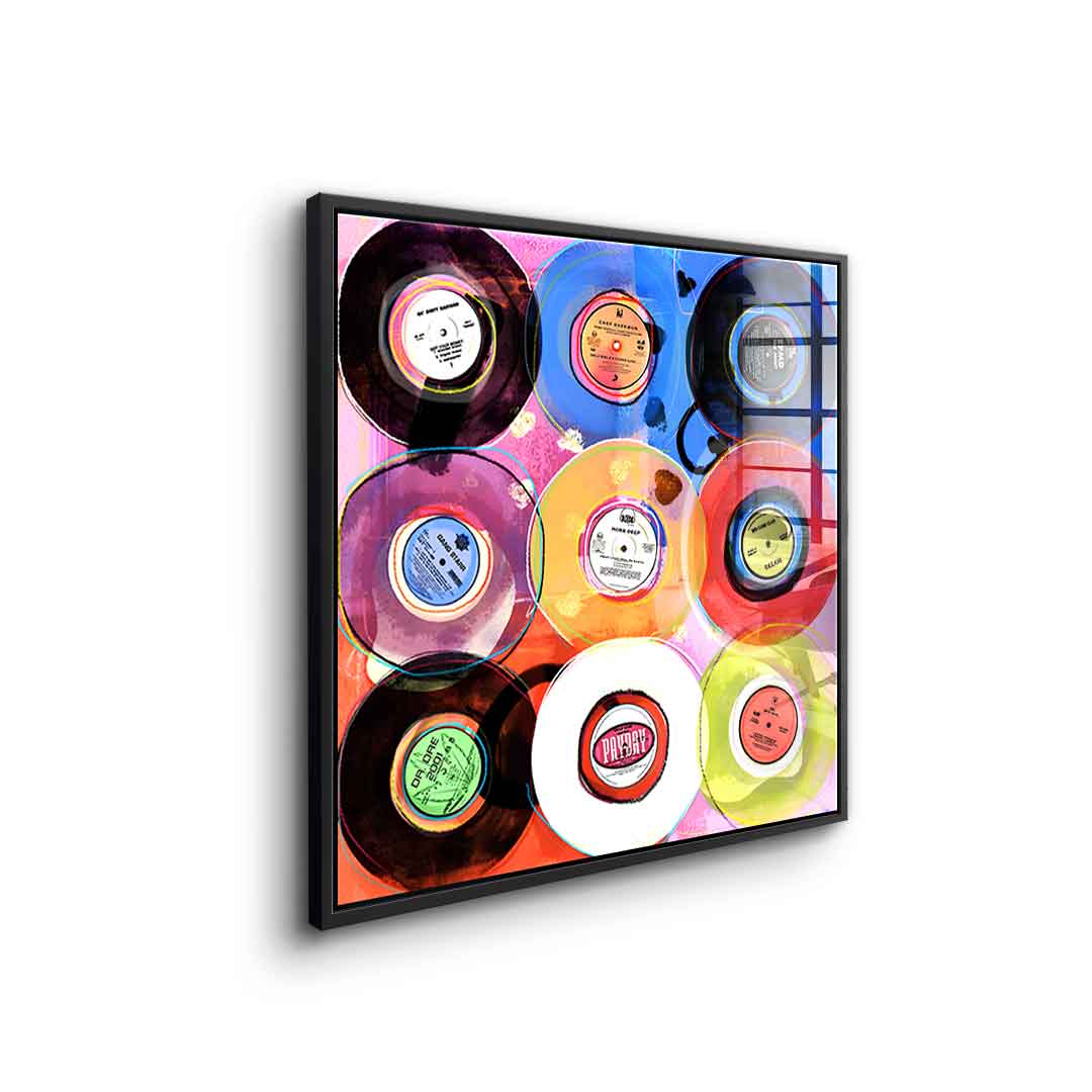 Hip-Hop Vinyl Collection - Acrylglas